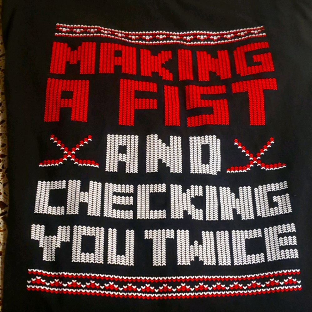 Funny Hockey ugly Christmas sweater